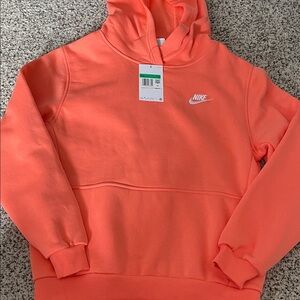 Nike Vibrant coral hoodie youth xl